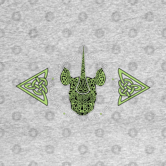 DR Knotwork Green by Dust Rhinos Swag Store